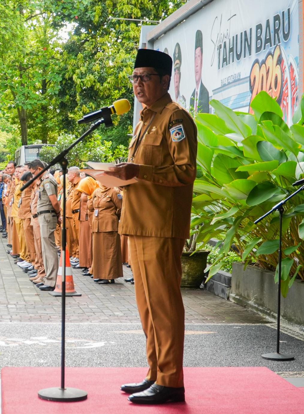 Kegiatan Upacara Pada Sekretariat Daerah Kota Mataram